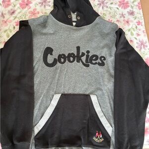 Gray and Black Cookies Hoodie